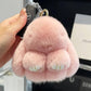 Handmade soft bunny fur ball key chain